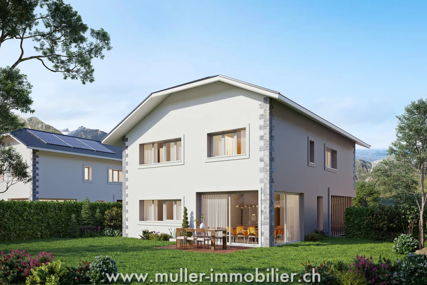 Individual villa with panoramic view in Aigle - Photo 1 of 13