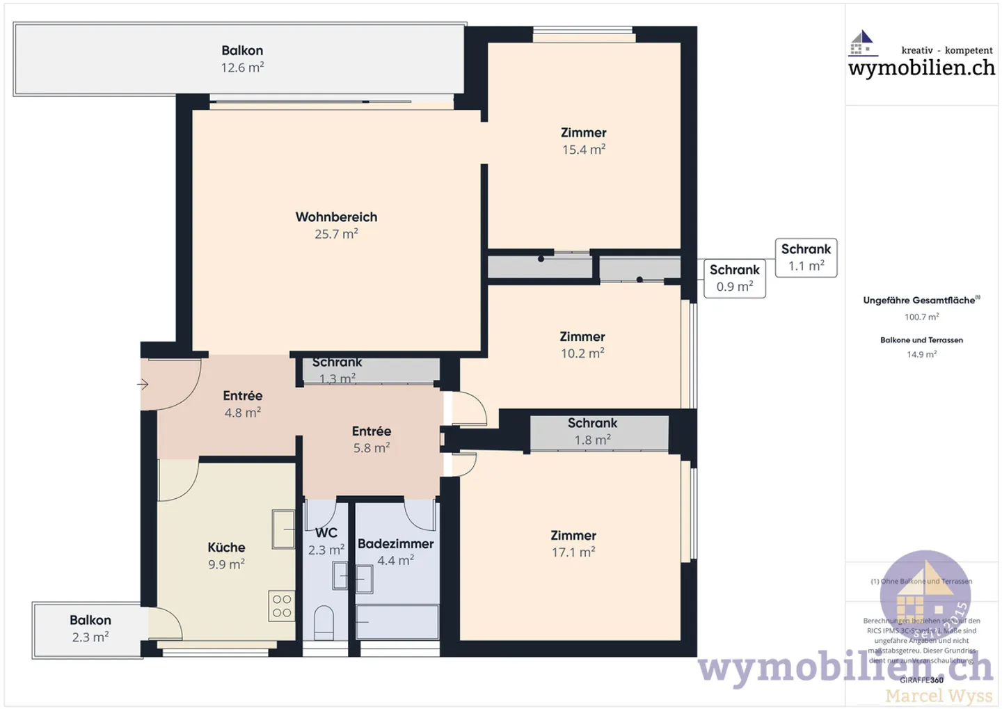 Geräumige 4.5-Zimmer-Wohnung - Foto 13 von 13