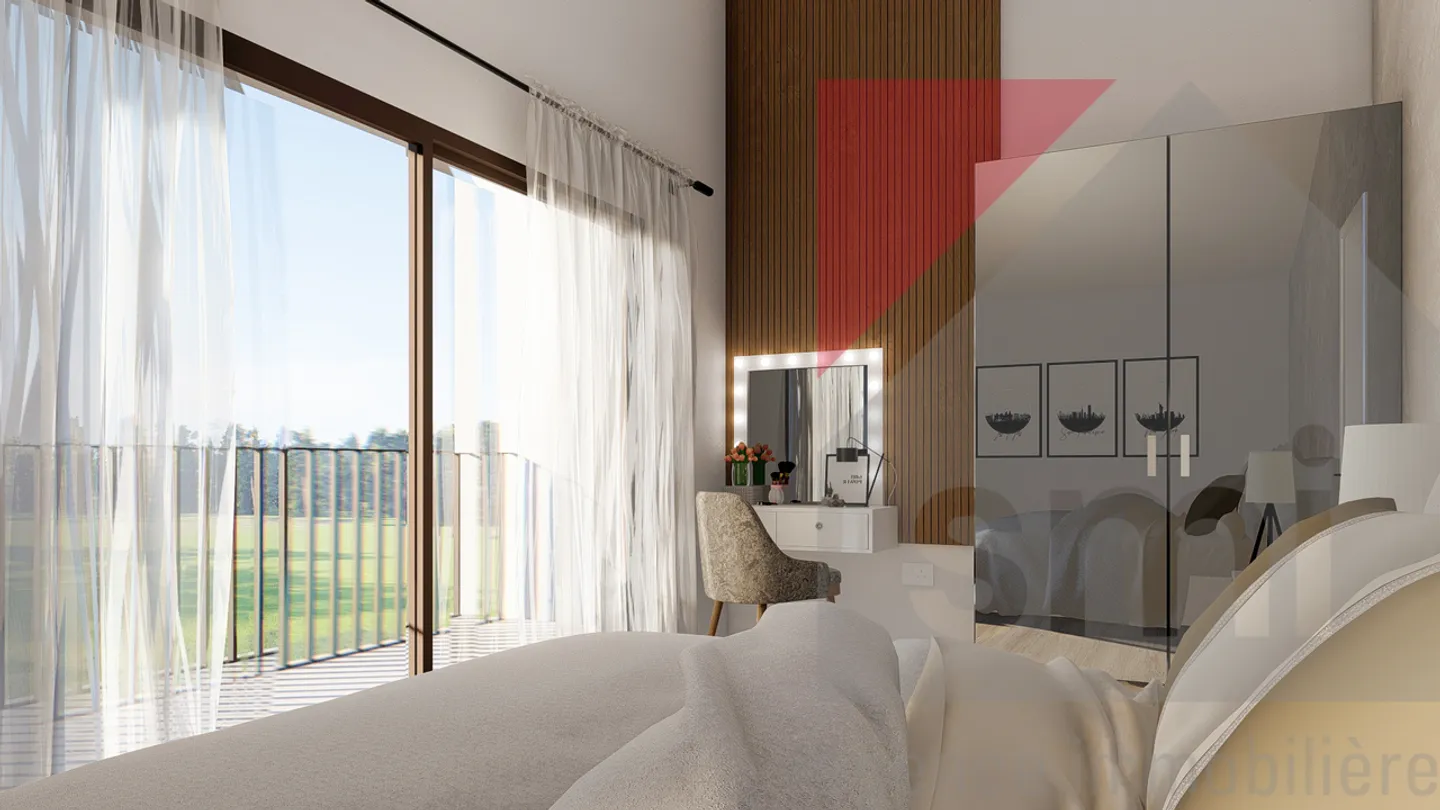 Eine neue 5,5-Zimmer-Villa in Corbières am Rande von landwirtschaftlichem Gebiet, mit Blick auf den See - Foto 8 von 9