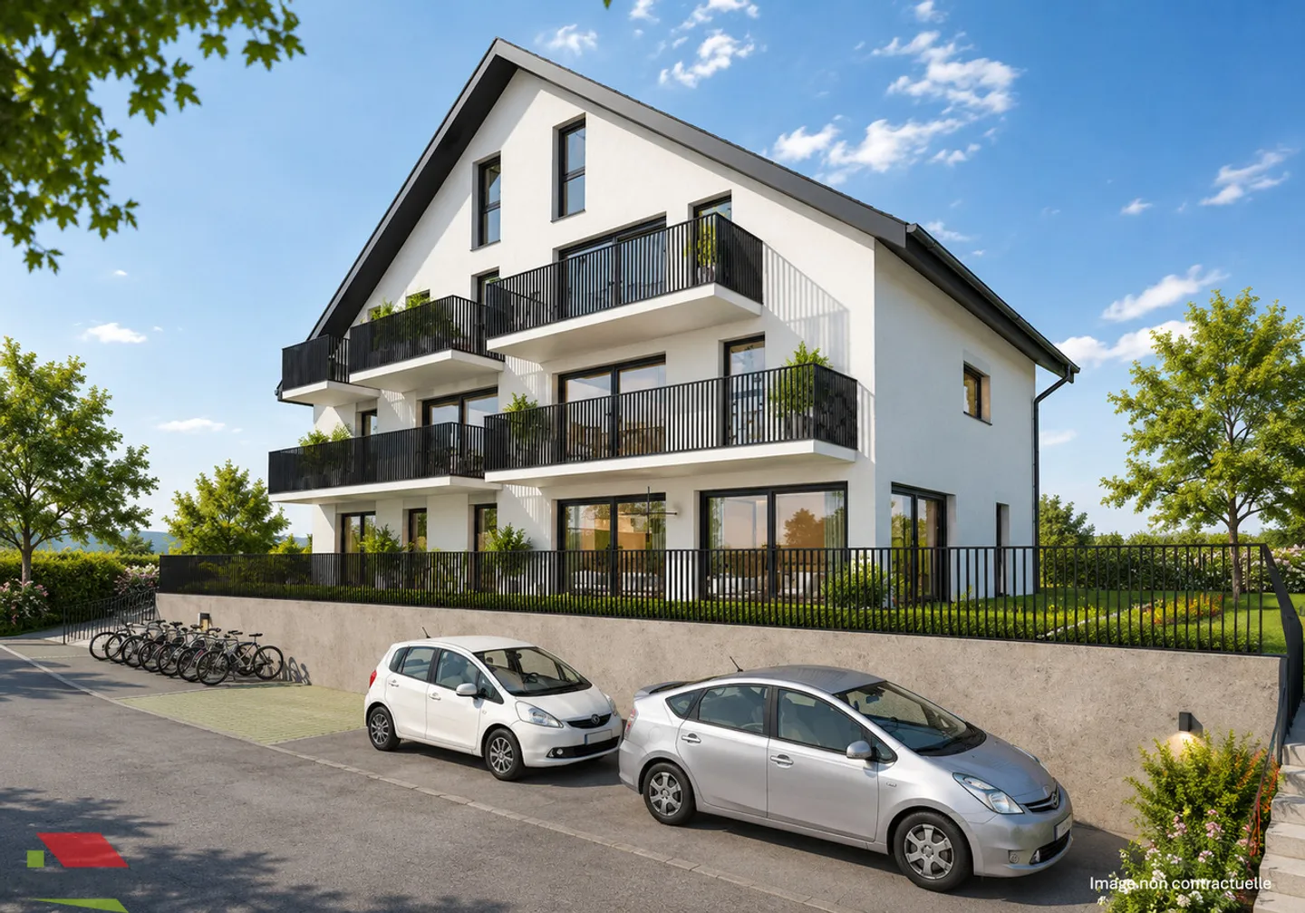 3.5 rooms new in Daillens - Beautiful view of the Jura - Balcony - Photo 2 of 11