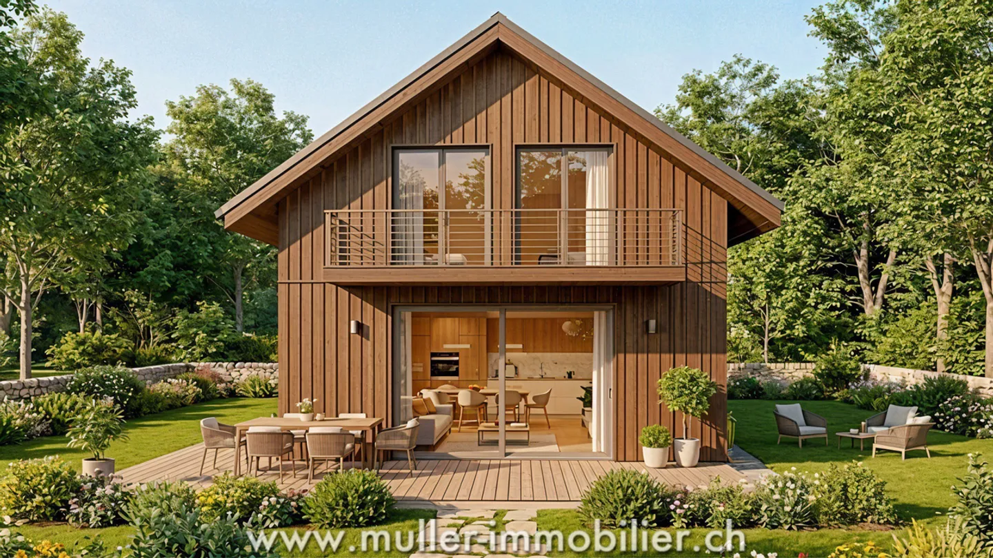 Belle maison en ossature bois en bordure de forêt au calme - Photo 11 of 13