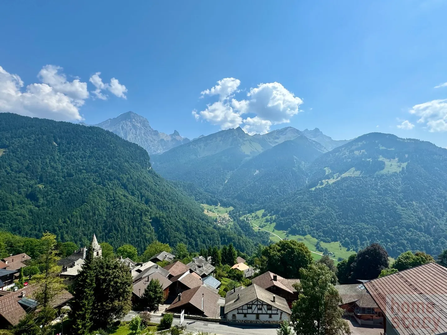 Wohnung unter dem Dach in Gryon mit Balkon und Alpenblick - Foto 9 von 13