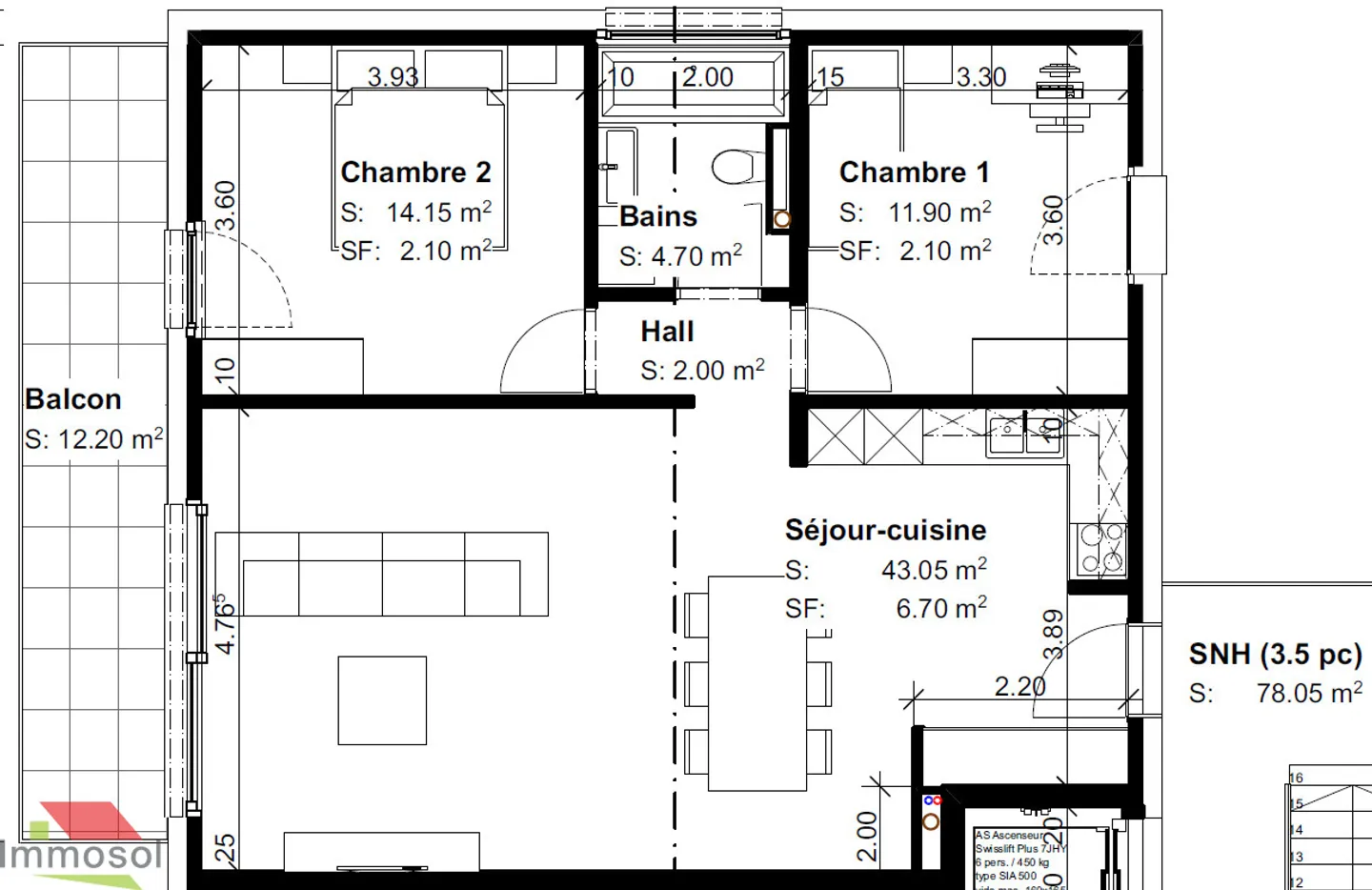 Daillens - 3.5 stanze nuove - Balcone - Bella vista sul Giura - Foto 9 di 12