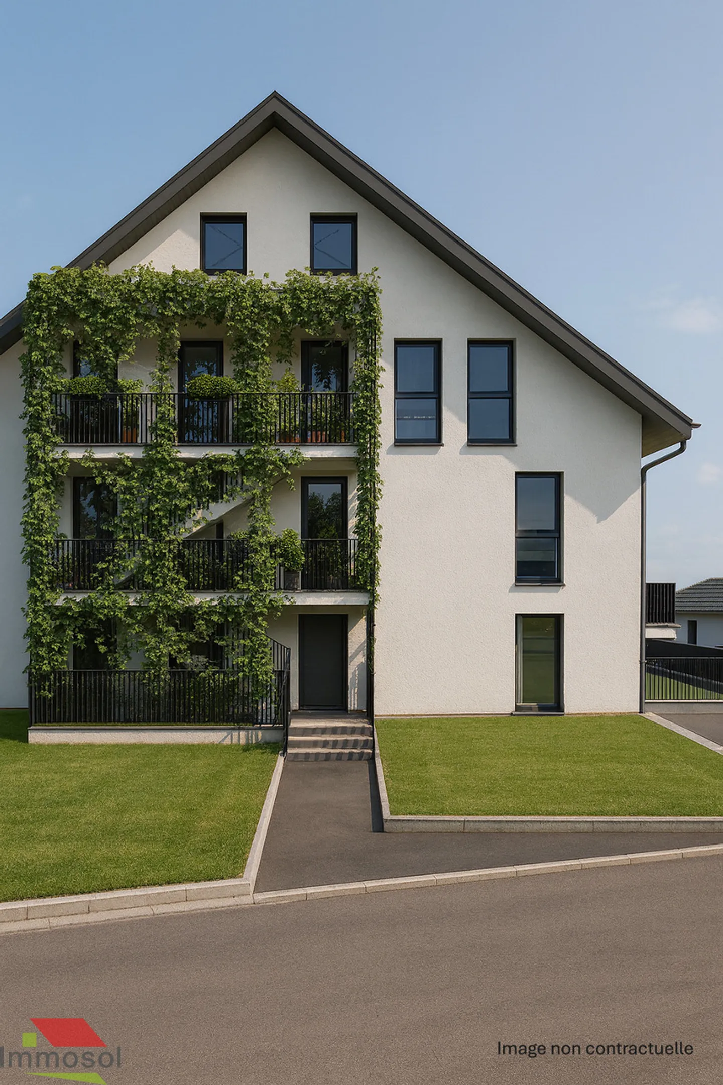 Daillens - 3.5 stanze nuove - Balcone - Bella vista sul Giura - Foto 6 di 12