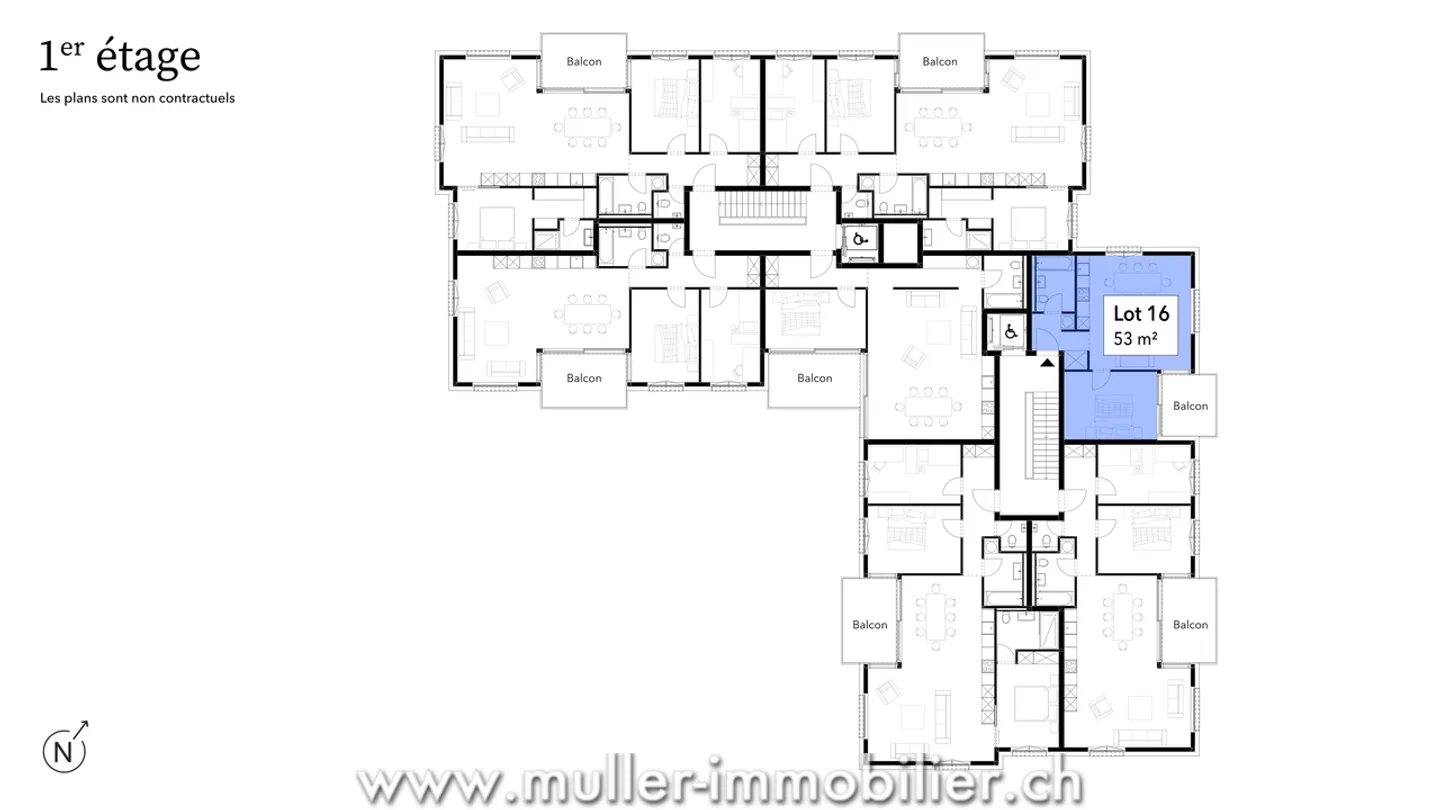Bel appartamento di 2,5 locali con balcone a 4 min da Ursy - Foto 5 di 10