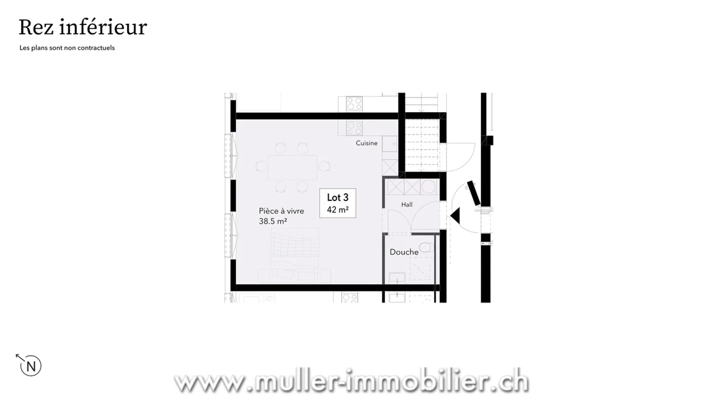 Nuovo studio a Siviriez - Ideale per investitori o residenti! - Foto 3 di 13