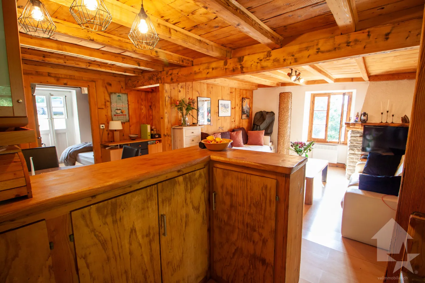 Appartement dans un petit chalet sur les Mayens de Conthey - Foto 4 di 12