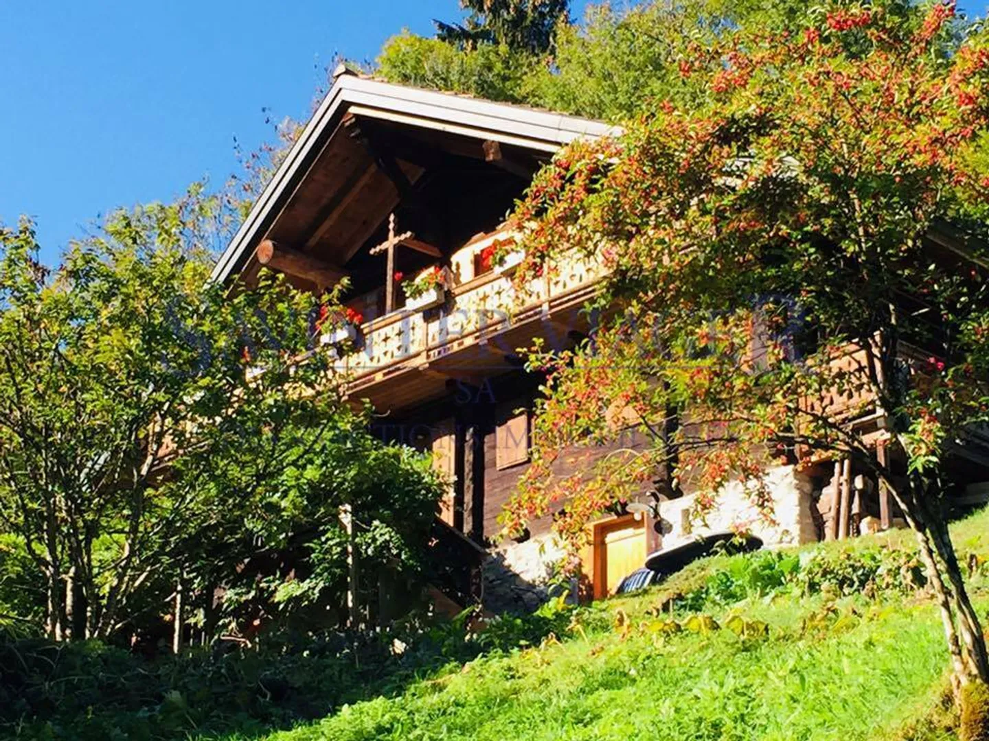 Val-d'Illiez, Für Naturliebhaber, wunderschönes Chalet in Leibrente - Foto 3 von 13