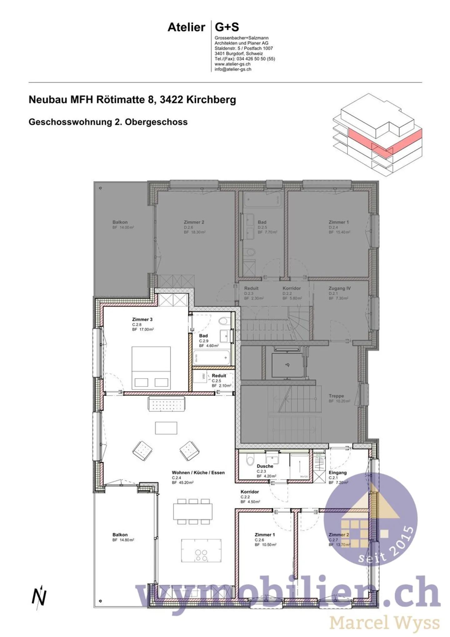 Exklusive 4.5-Zimmer Wohnung - Foto 8 von 9