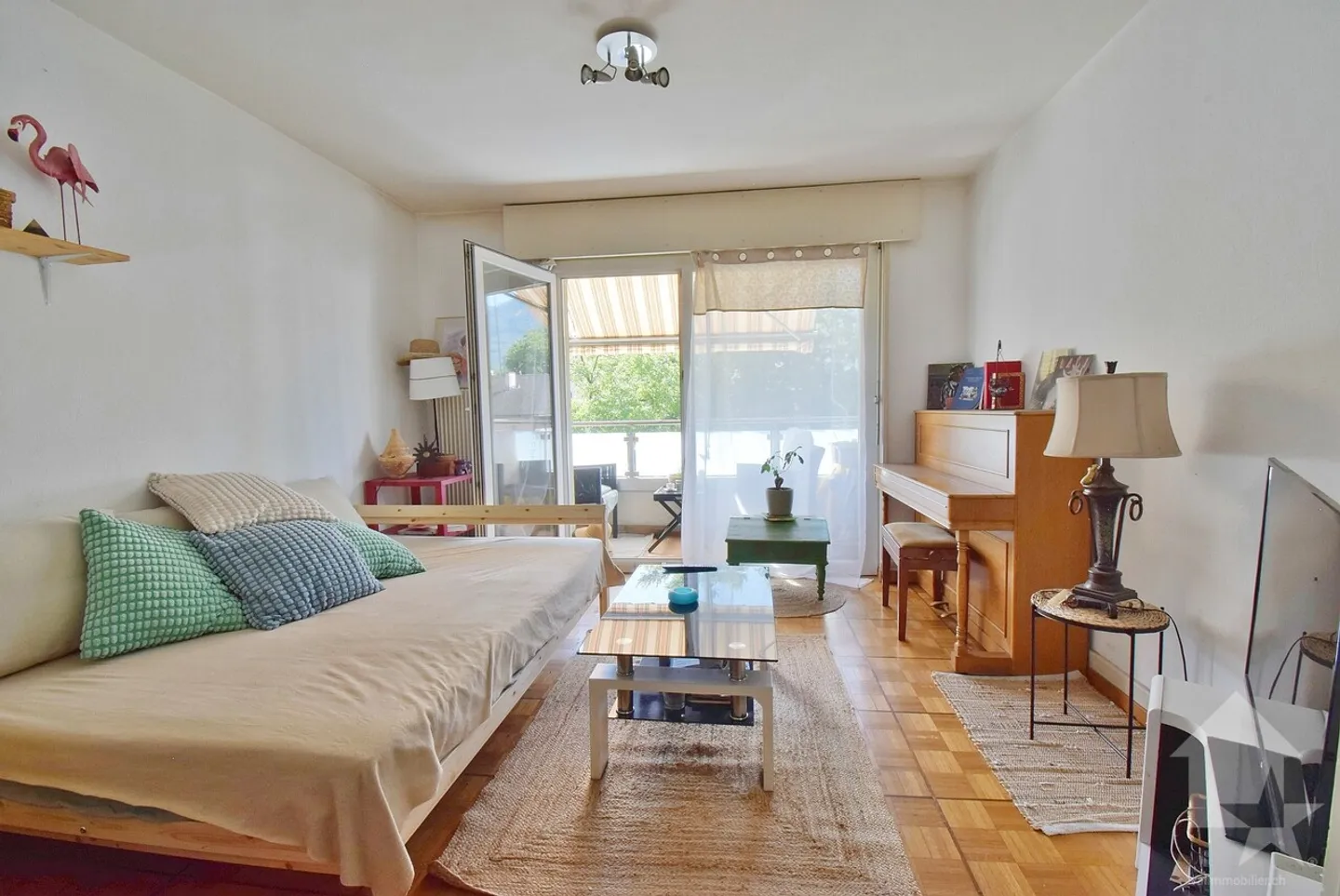 Schöne 3,5-Zimmer-Wohnung im Stadtzentrum von Sion mit Mietern - Foto 3 von 12