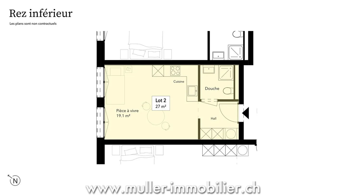 Bellissimo studio luminoso senza affacci, che offre privacy e tranquillità. - Foto 9 di 12