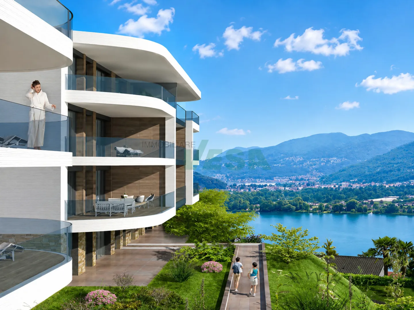 Nuovo lussuoso appartamento 2,5 locali con bella terrazza e giardino - Foto 3 von 8