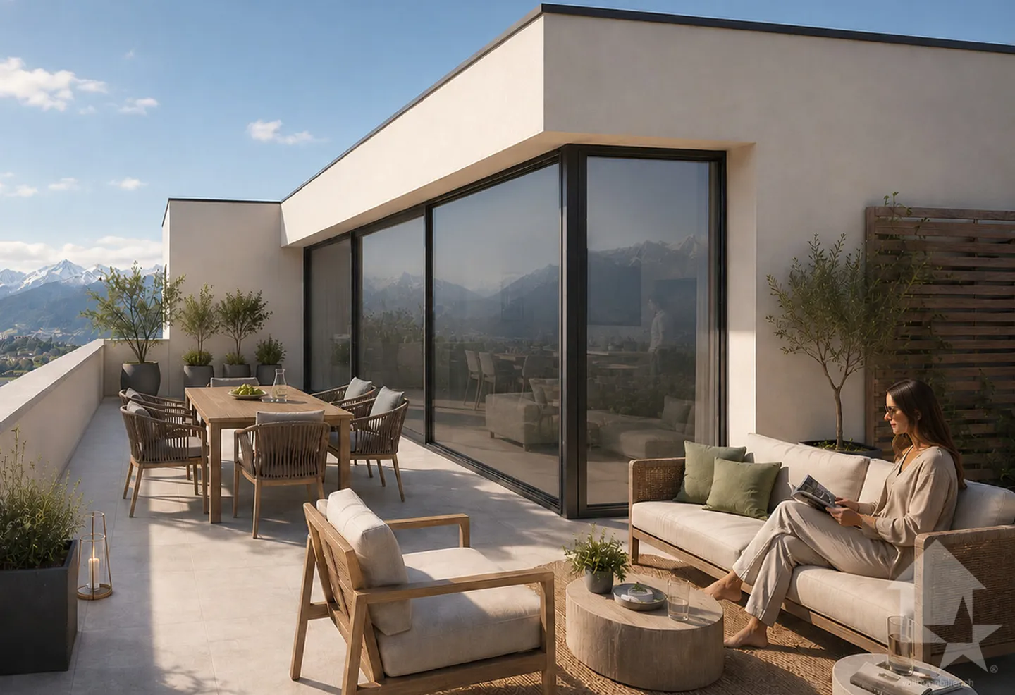 Magnifique projet d'attique de 215 m2, garage double et terrasses ! - Photo 1 of 7
