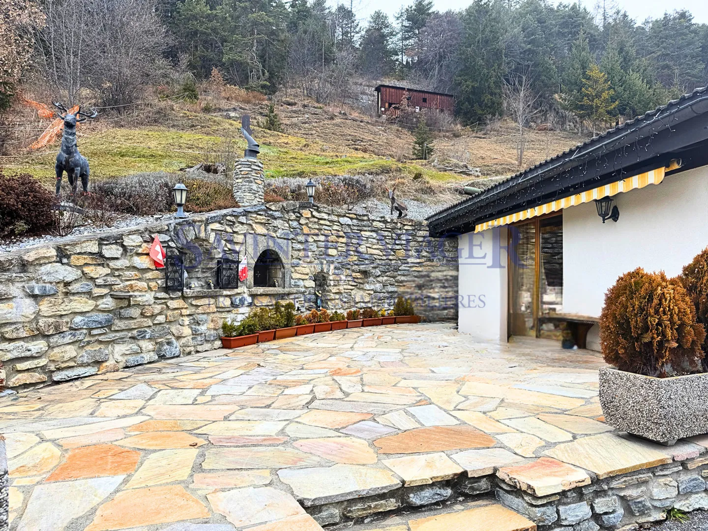 Savièse, Chalet rustico con una vista magnifica - Viager occupato - Foto 4 di 13