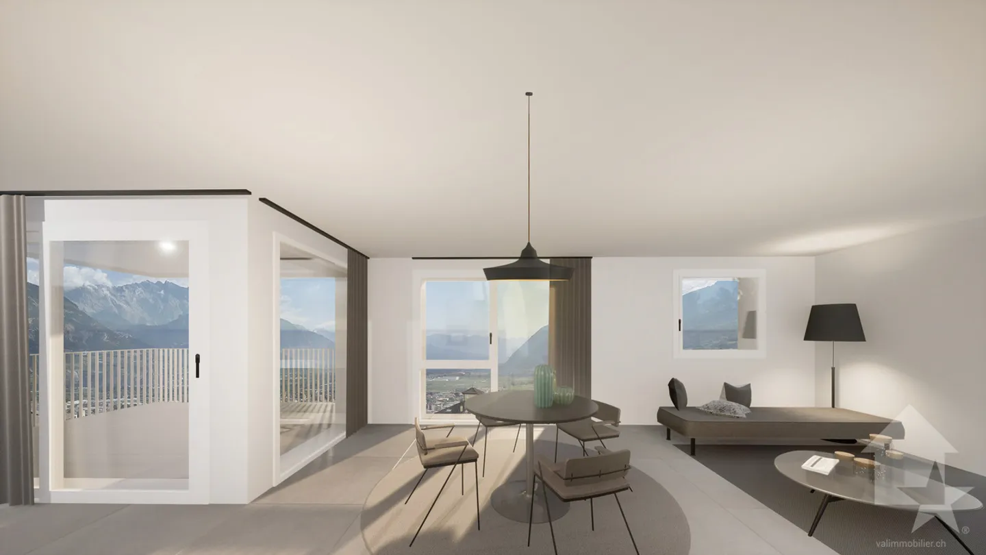 3,5-Zimmer-Wohnung von 96m2 mit 38m2 Garten und 2 Parkplätzen - Foto 7 von 7