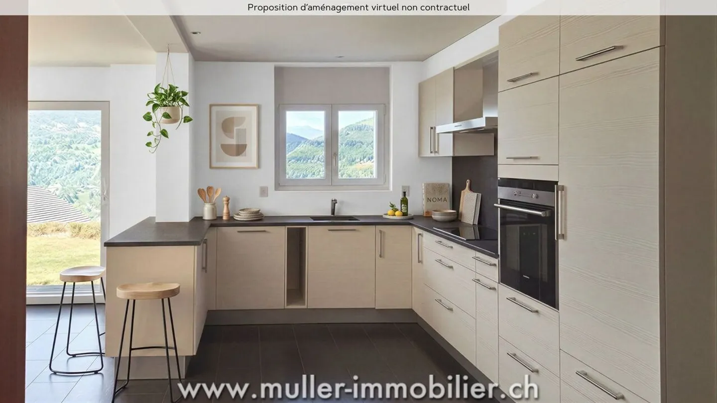 Stunning villa with breathtaking view, in the municipality of Mont-Noble - Photo 7 of 13