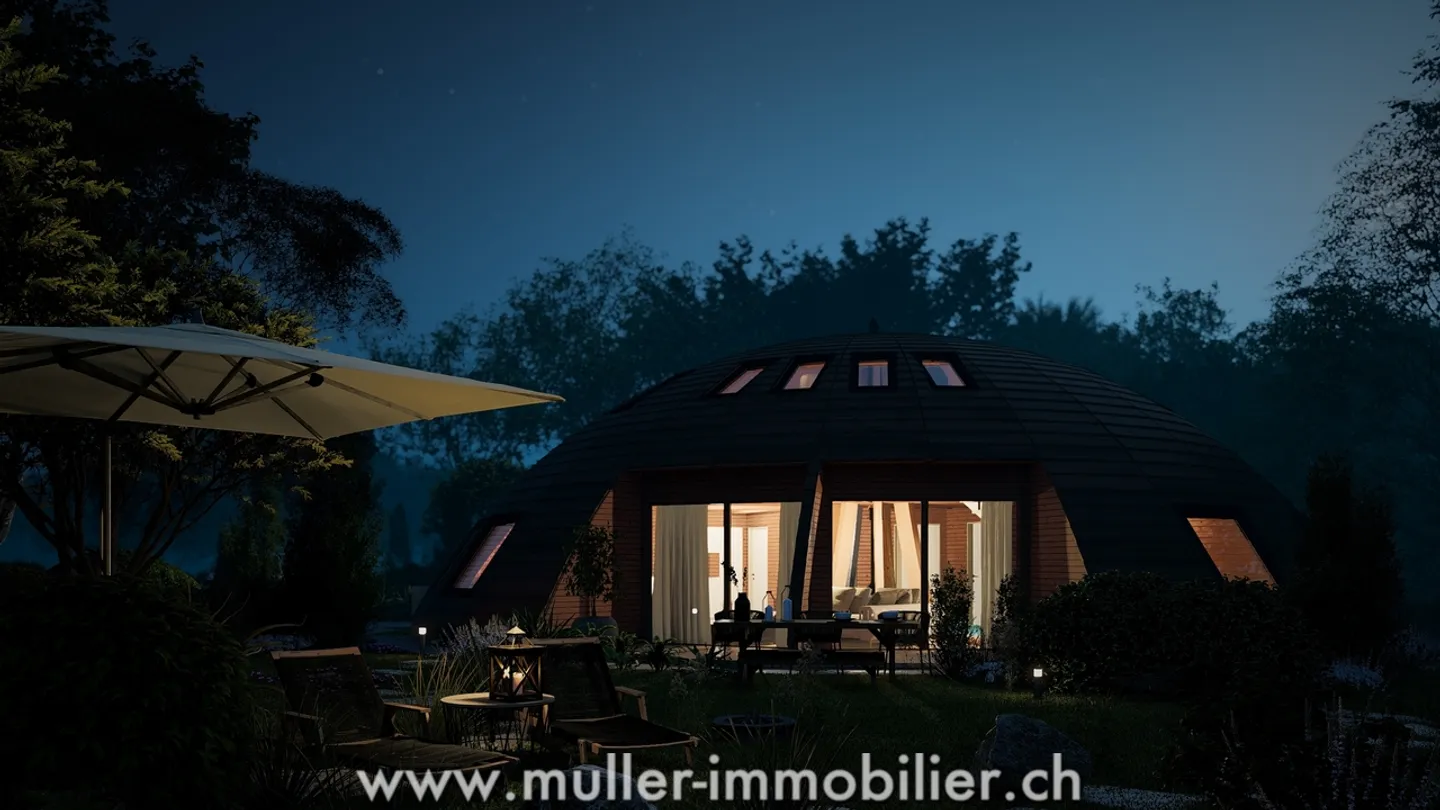 Domespace-Haus mit Garten 5 Minuten von Breuleux - Foto 9 von 10