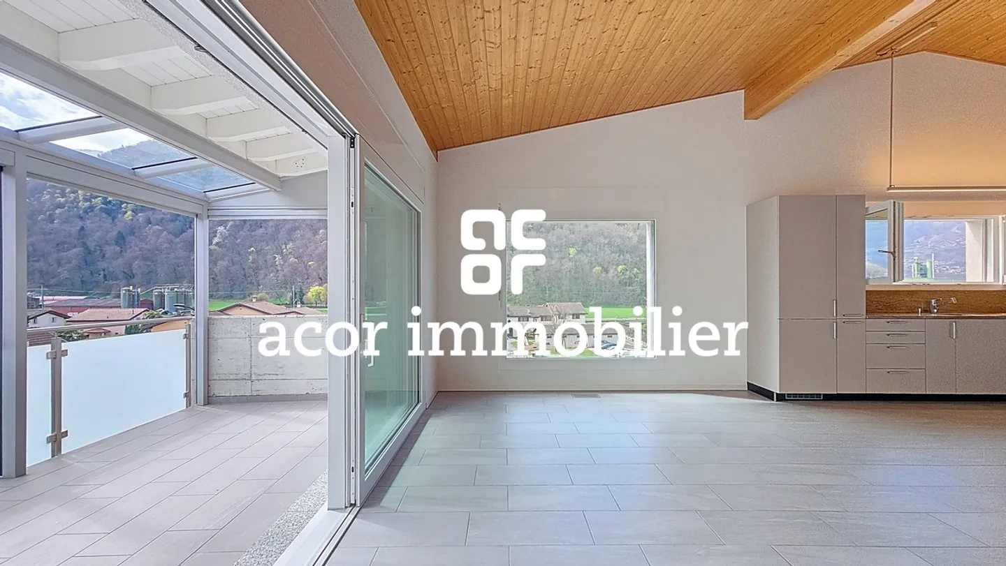 Bright Attic Apartment in Massongex - Photo 3 of 8