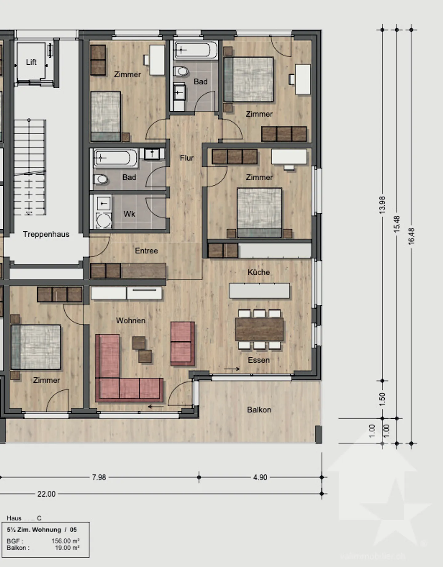 Nouveaux appartements résidentiels de 5,5 pièces - Photo 11 sur 13