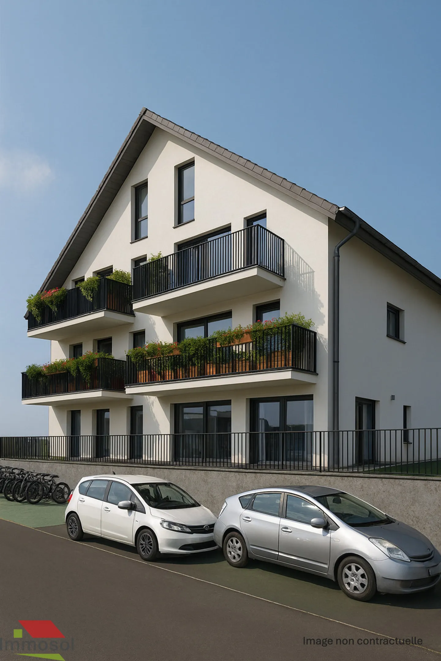 Daillens - 3.5 stanze nuove - Balcone - Bella vista sul Giura - Foto 3 di 12