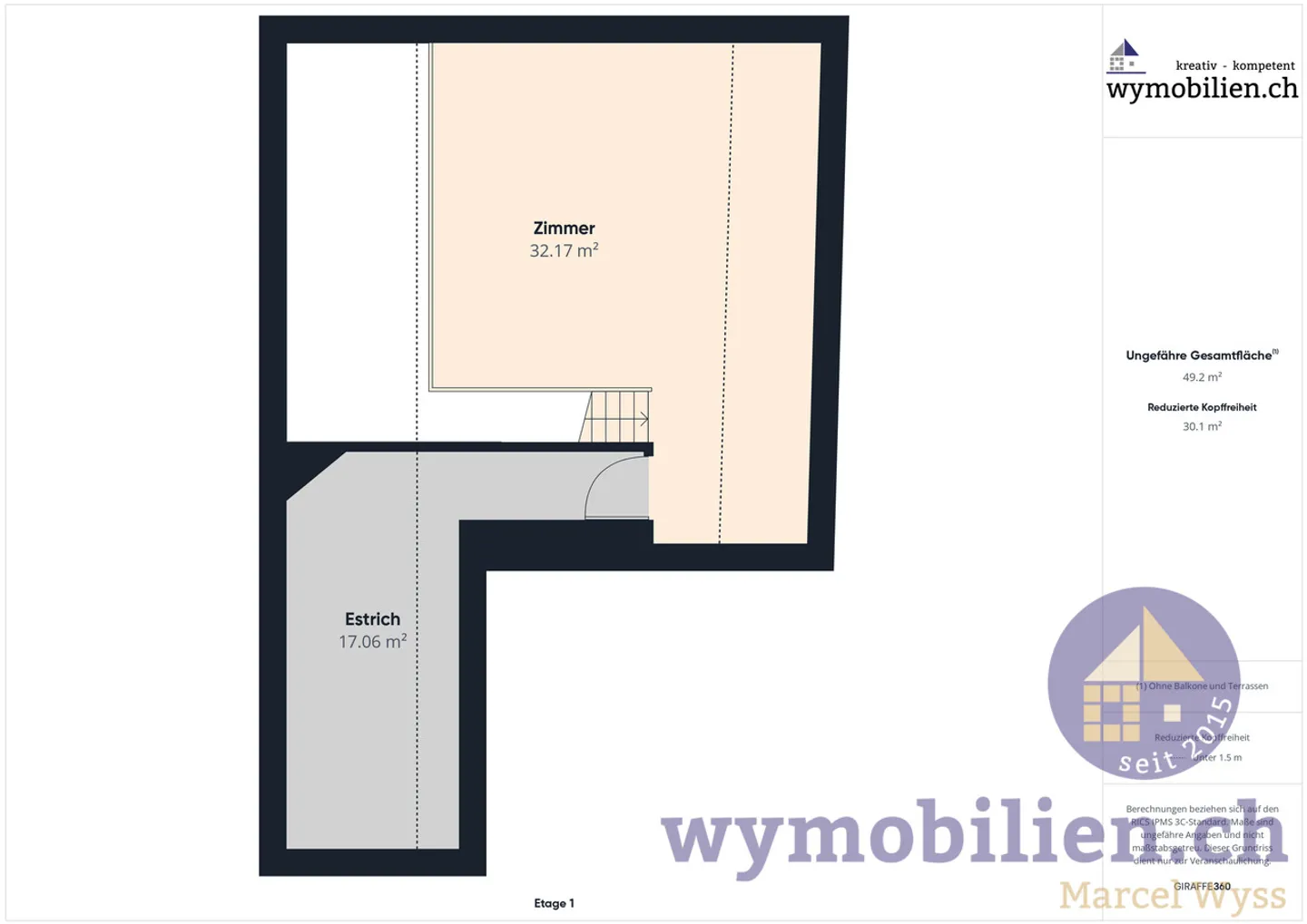 Geräumige 4½-Zimmer-Penthouse - Foto 12 von 13