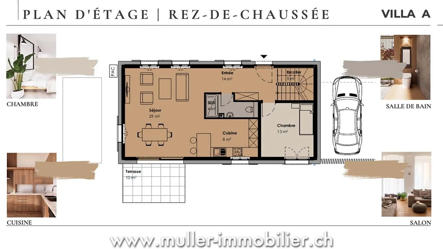 Villa neuve mitoyenne dans un hameau historique de la Broye - Photo 8 sur 13