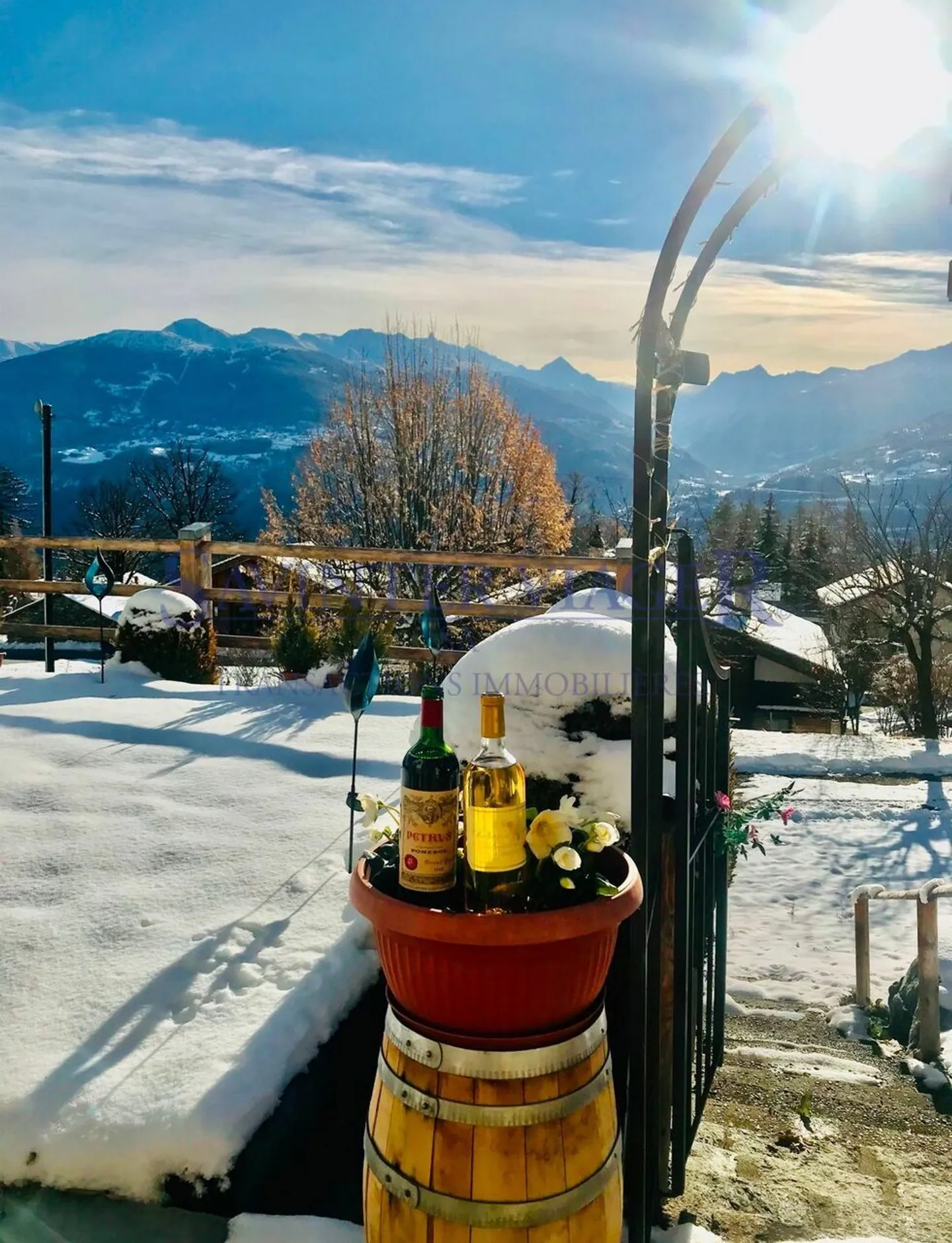 Savièse, Chalet rustique avec une magnifique vue - Viager occupé - Photo 2 sur 13