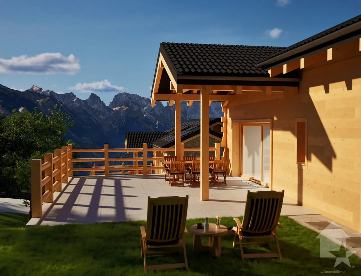 3 exceptional chalets to be built in an eco-neighborhood in La Tzoumaz - Photo 9 of 9