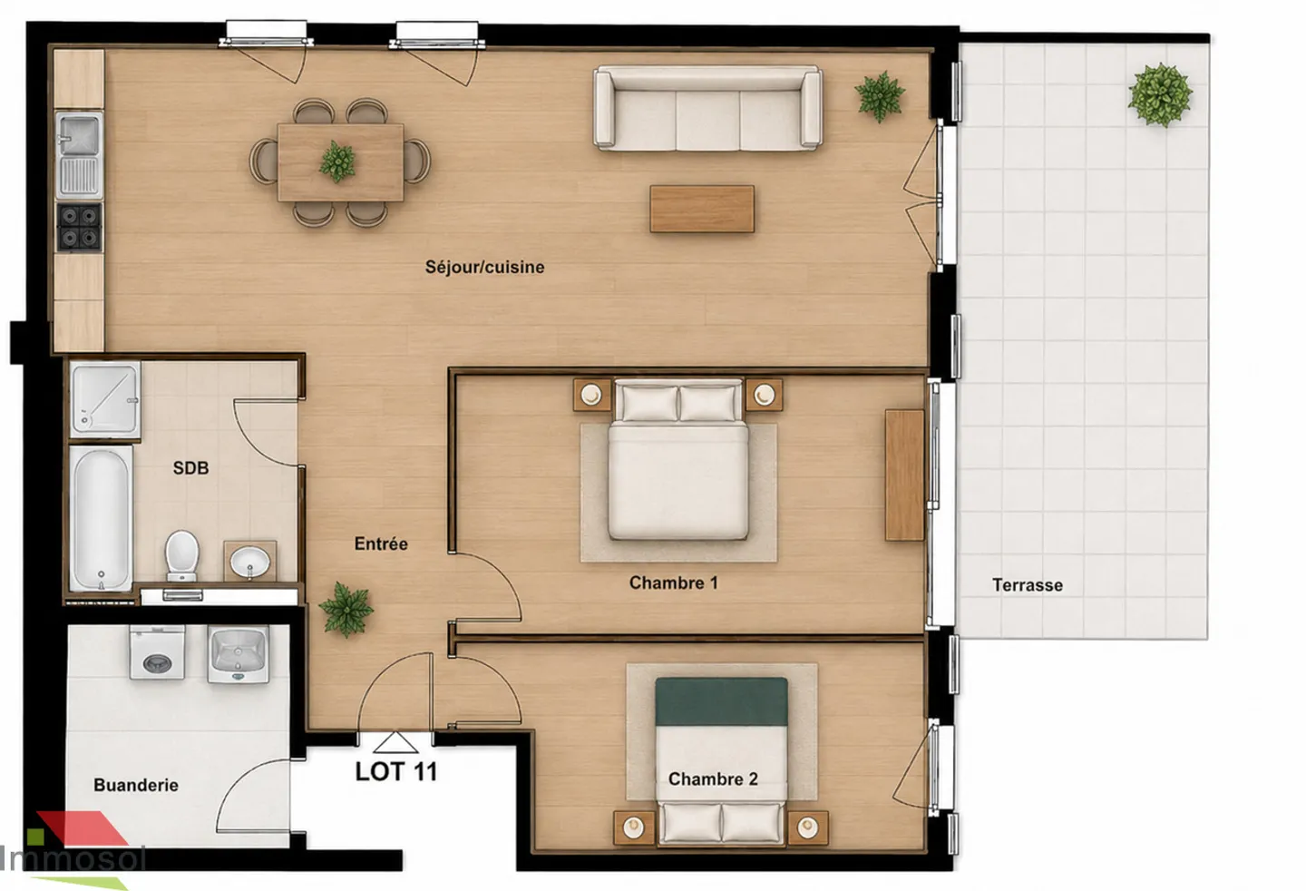 Ollon - New 3.5 Room Apartment with Garden - Photo 7 of 11