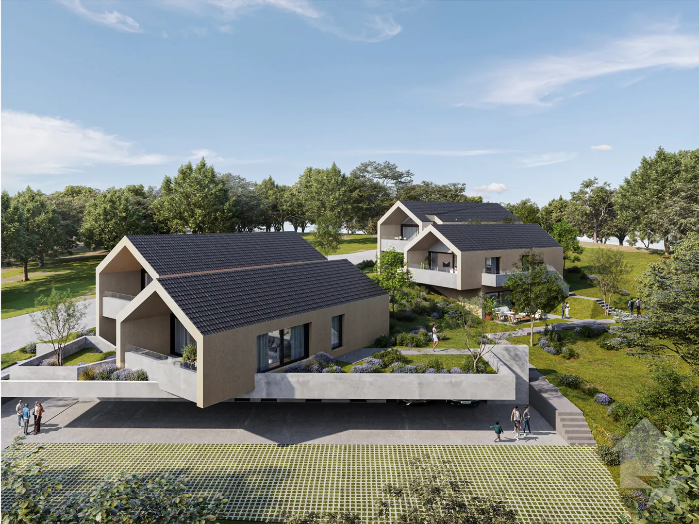 3,5-Zimmer-Wohnung mit Garten in moderner und minimalistischer Architektur - Foto 3 von 13
