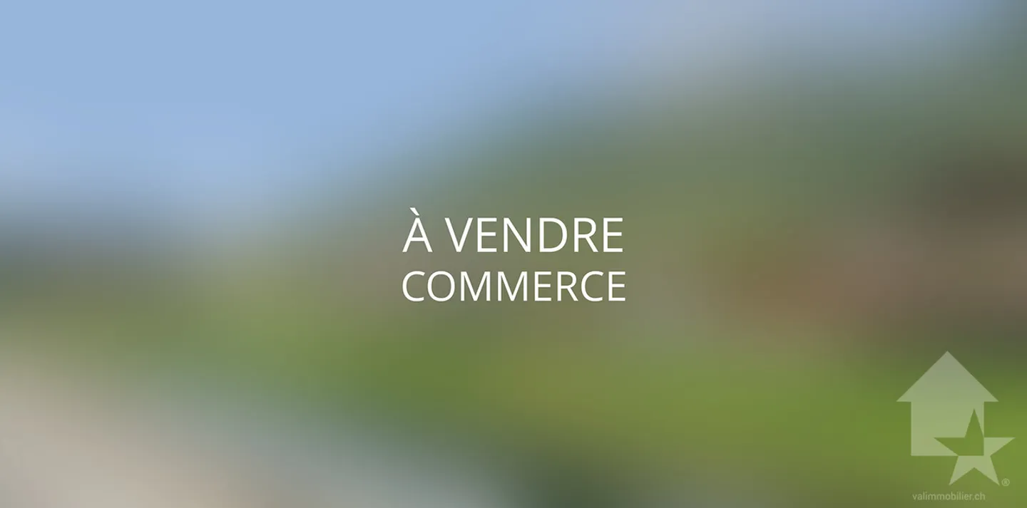 Commerce à vendre au centre de Fully - Foto 1 di 3