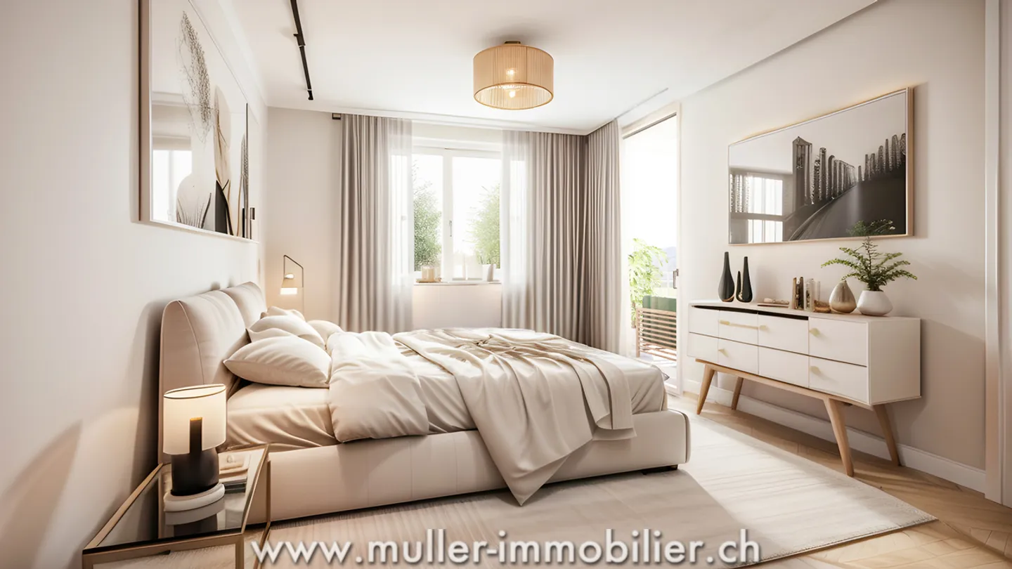 Bel appartamento nuovo di 2,5 locali in campagna! - Foto 7 di 13