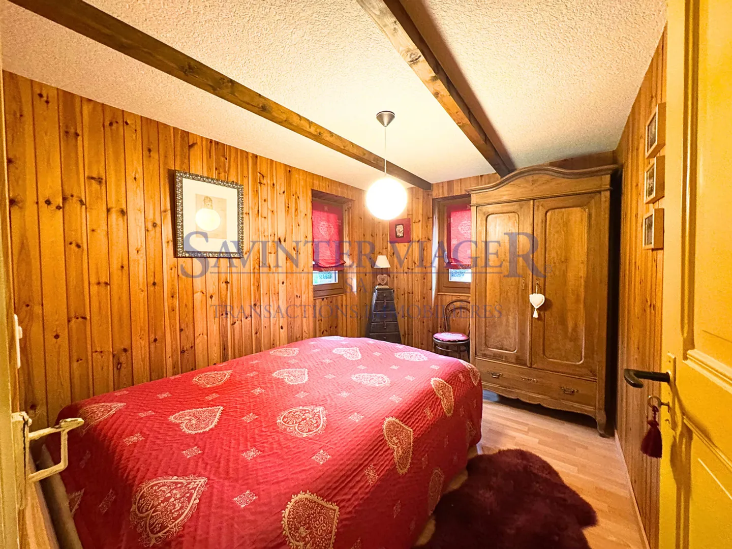 Savièse, Chalet rustique avec une magnifique vue - Viager occupé - Photo 10 sur 13