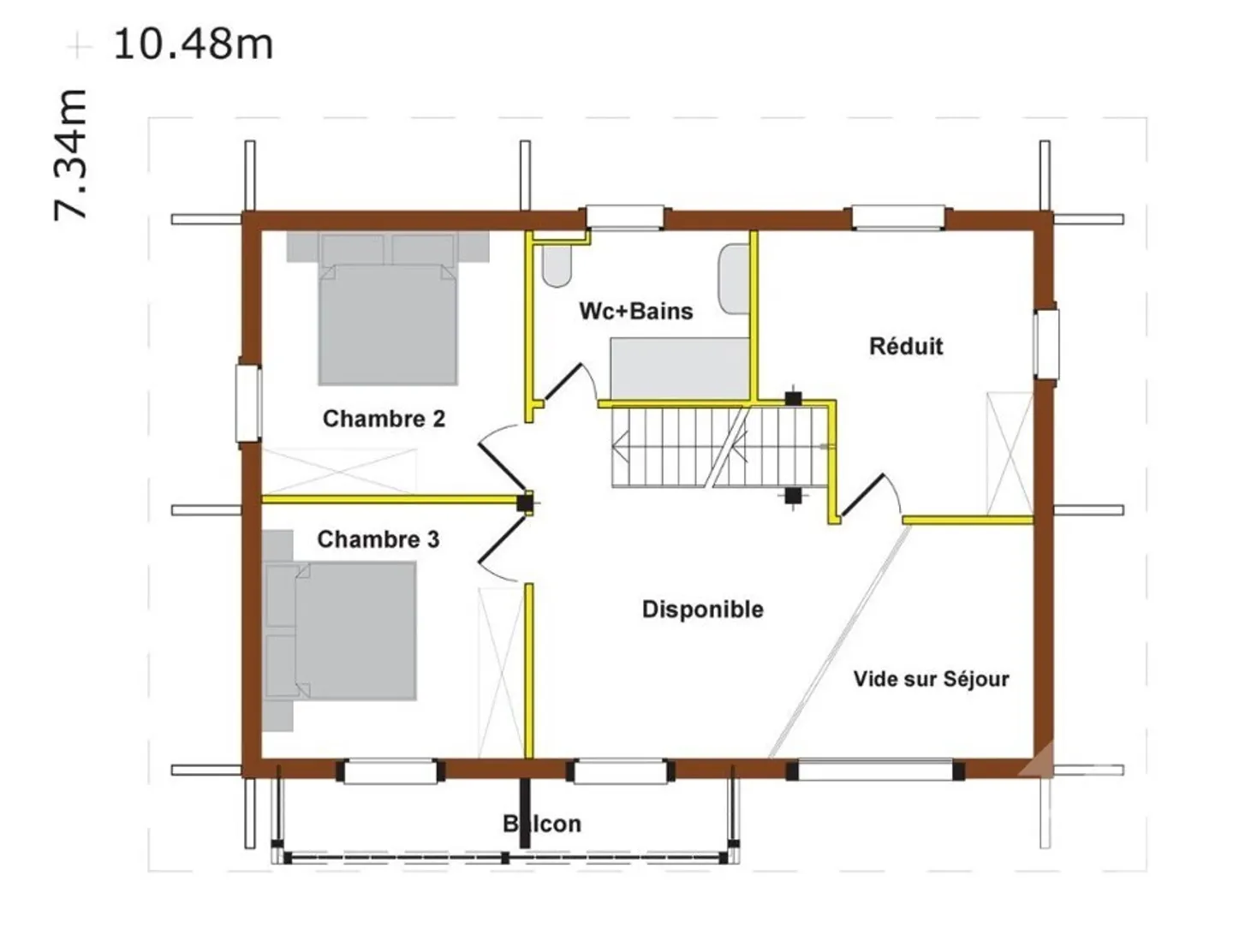 Chalet de 146 m2 à construire sur un terrain de 1000 m2 - Foto 8 von 13