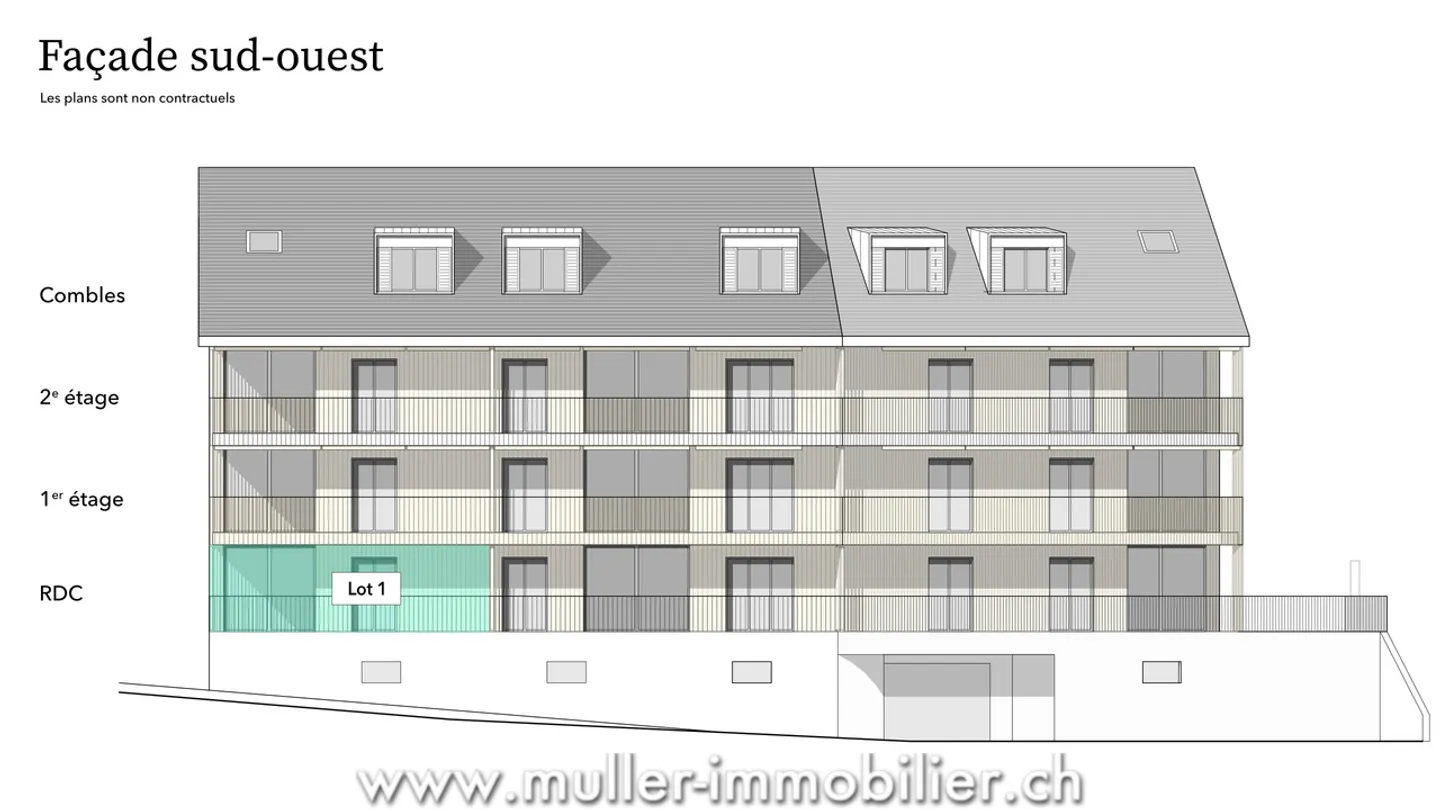 Charmant 3 pièces avec deux jardins : construction en cours ! - Photo 5 sur 13