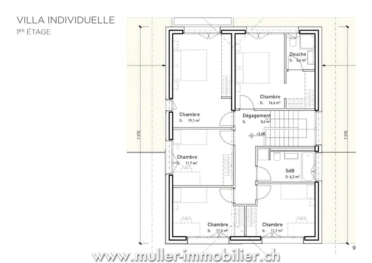 Individual villa with panoramic view in Aigle - Photo 8 of 13