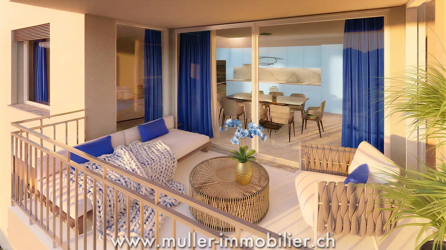 4.5 rooms, unobstructed view, quiet and close to the school - Photo 5 of 13