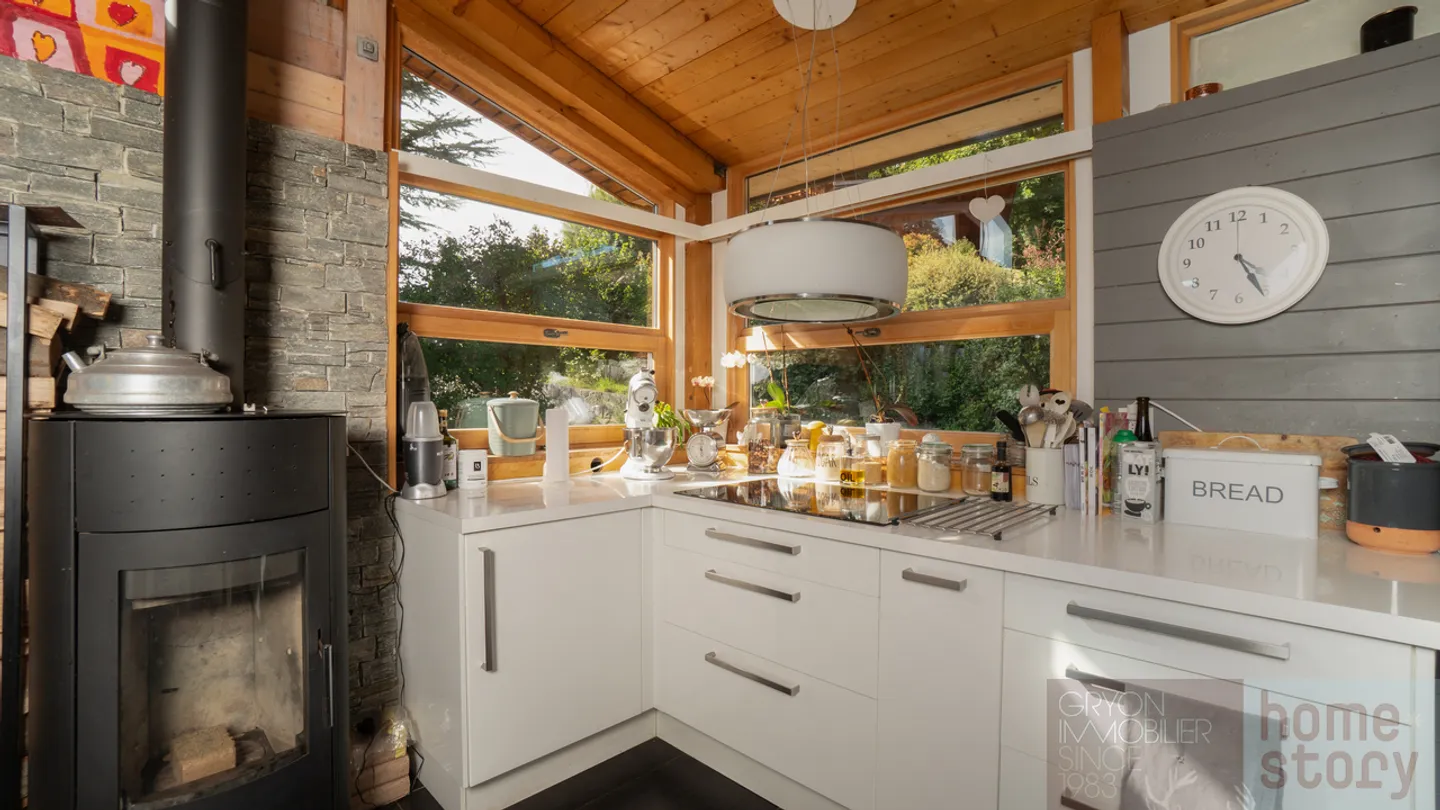 Rarità a Gryon - chalet ristrutturato, vista sulle Dents du Midi e grande giardino - Foto 9 di 13