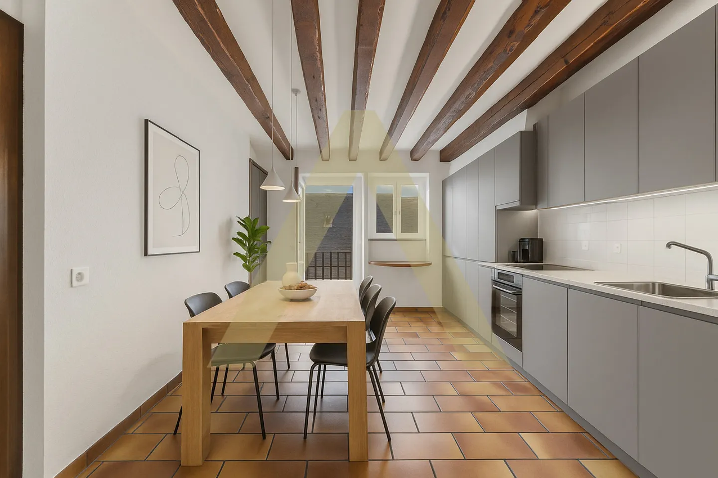 Duplex with a lot of character in the old town of Sion - Photo 4 of 10