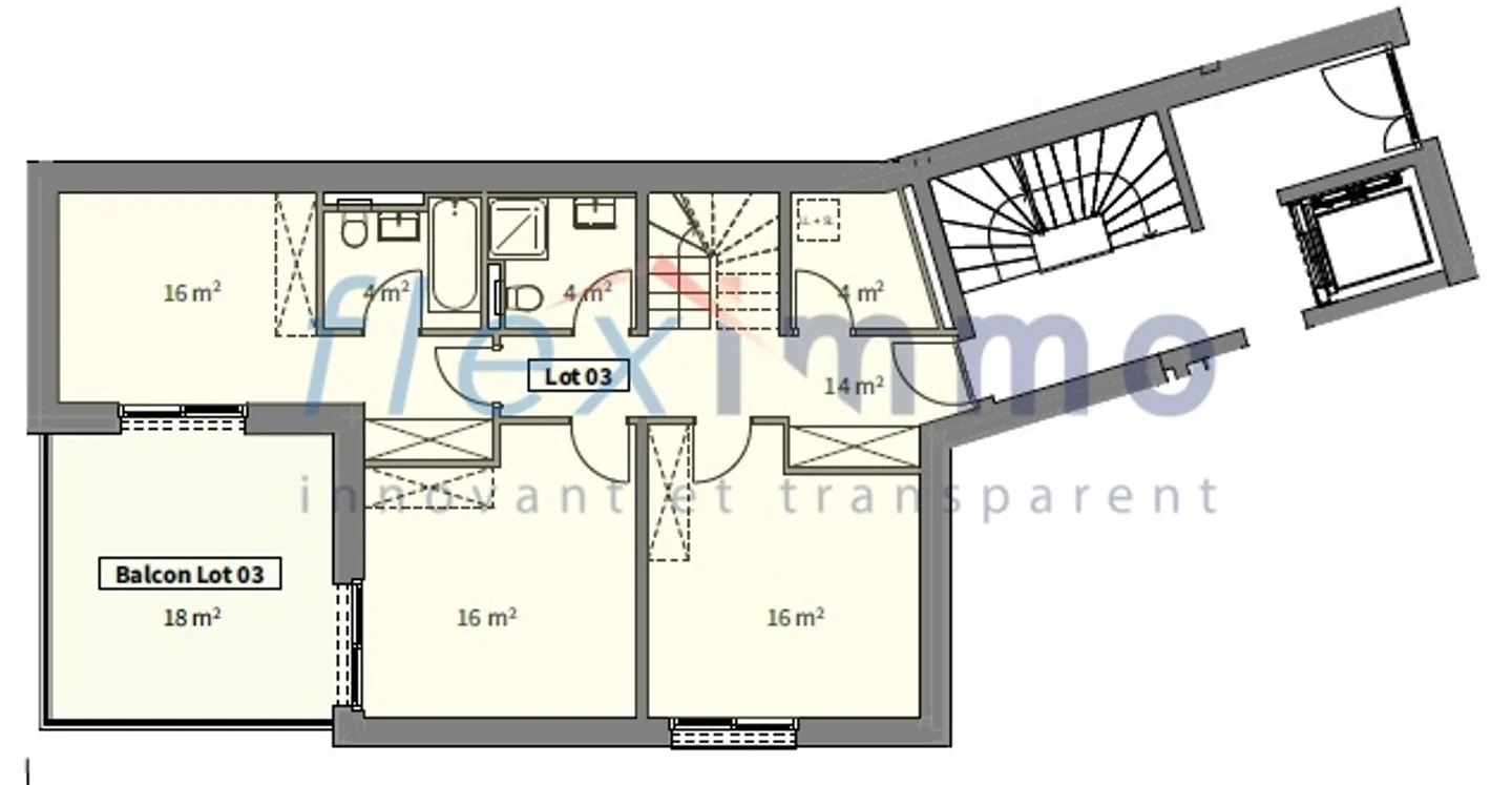 Magnifico duplex attraversante con balcone e grande terrazza - Foto 4 di 5