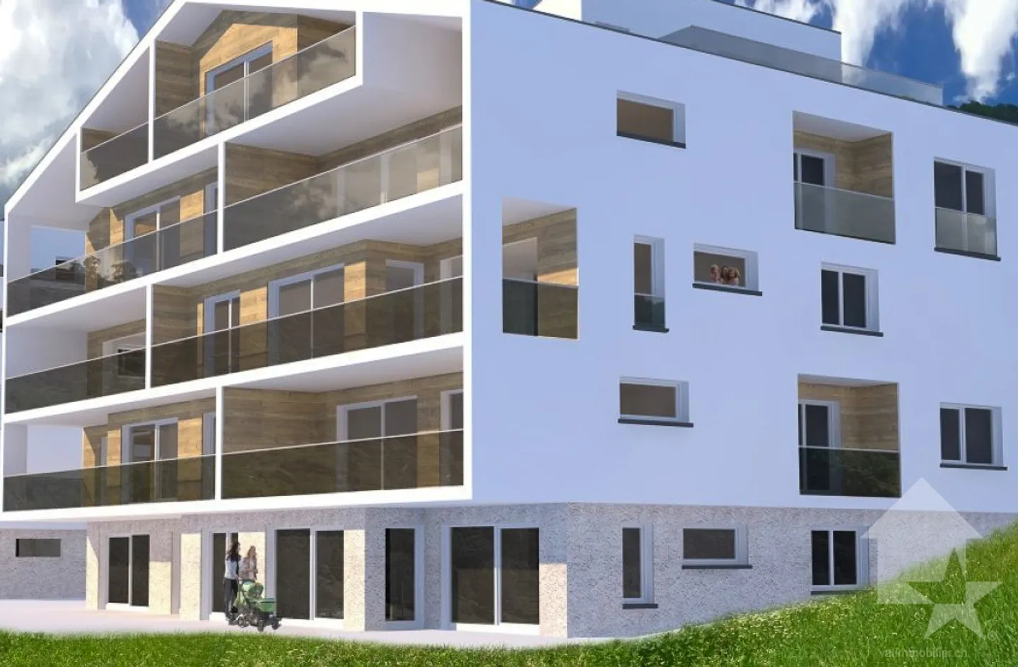 Nouveaux appartements résidentiels de 3,5 pièces - Photo 2 sur 13