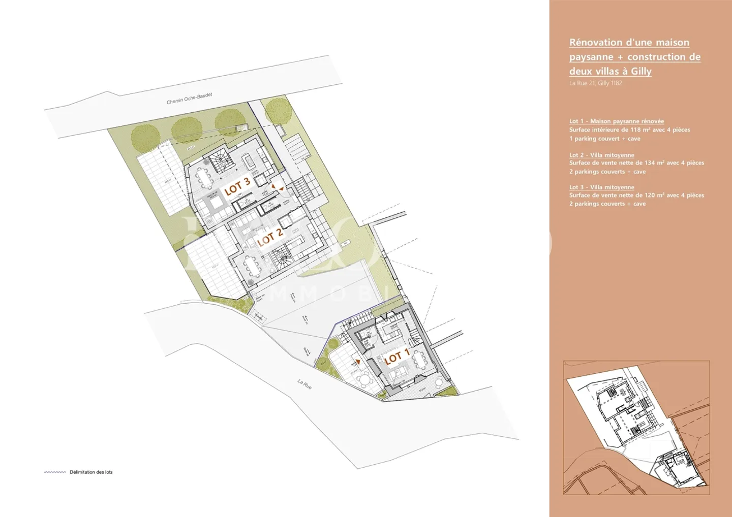 Building Permit in Force - Lot 2 - Semi-Detached Villa in the Heart of the Vaud Vineyard! - Photo 5 of 8