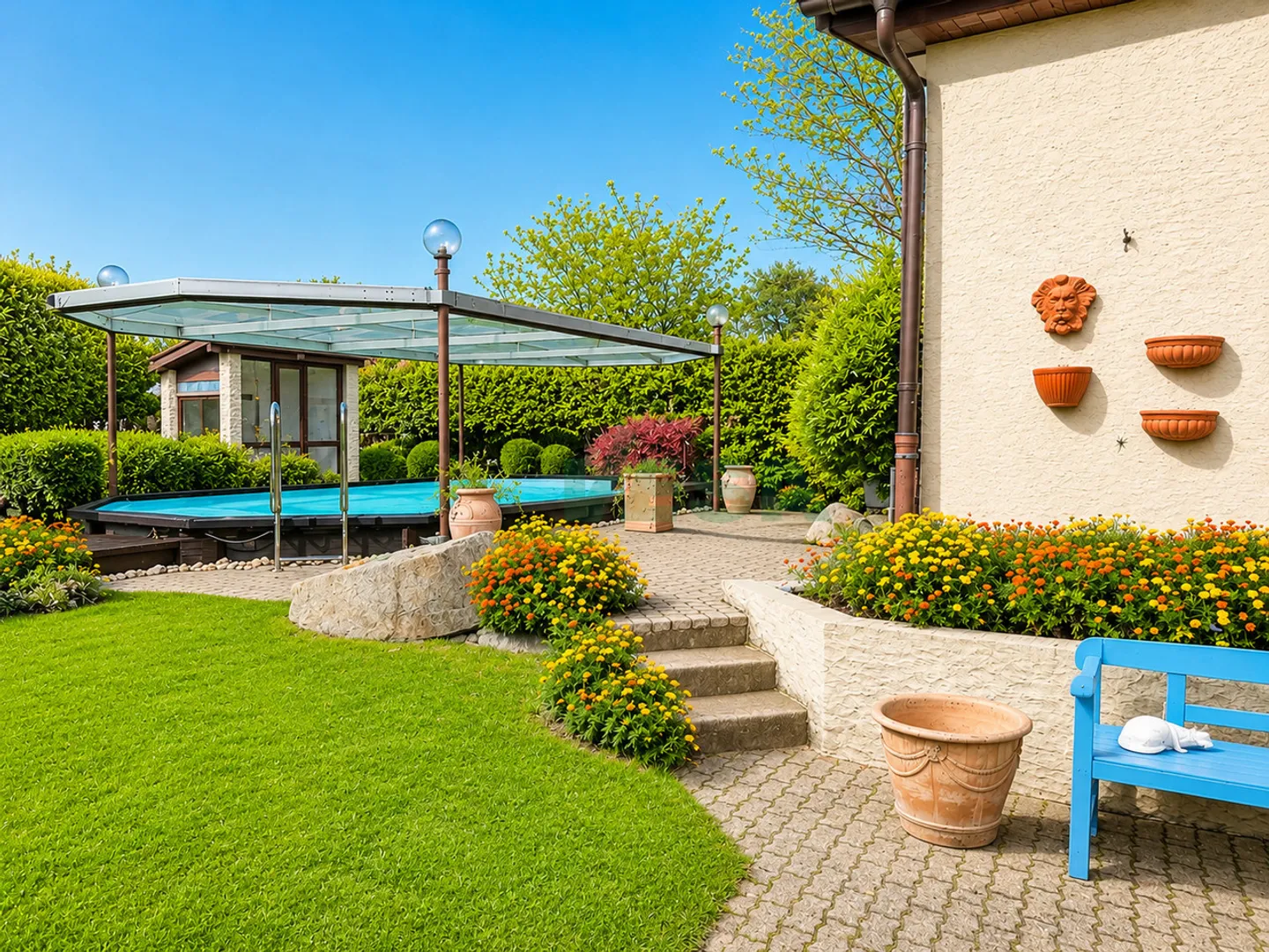 Cozy single-storey villa with beautiful garden and pool - Photo 6 of 13