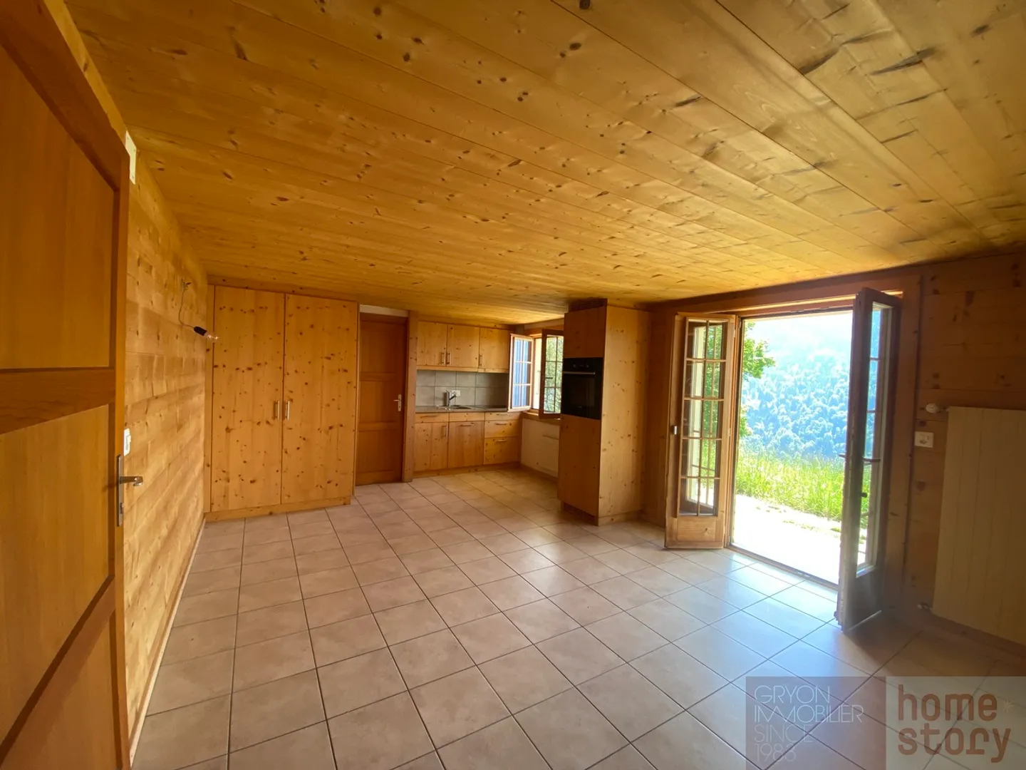 Ganzjährig zu vermieten in Posses sur Bex, schöne 2-Zimmer-Wohnung im Erdgeschoss - Foto 1 von 9