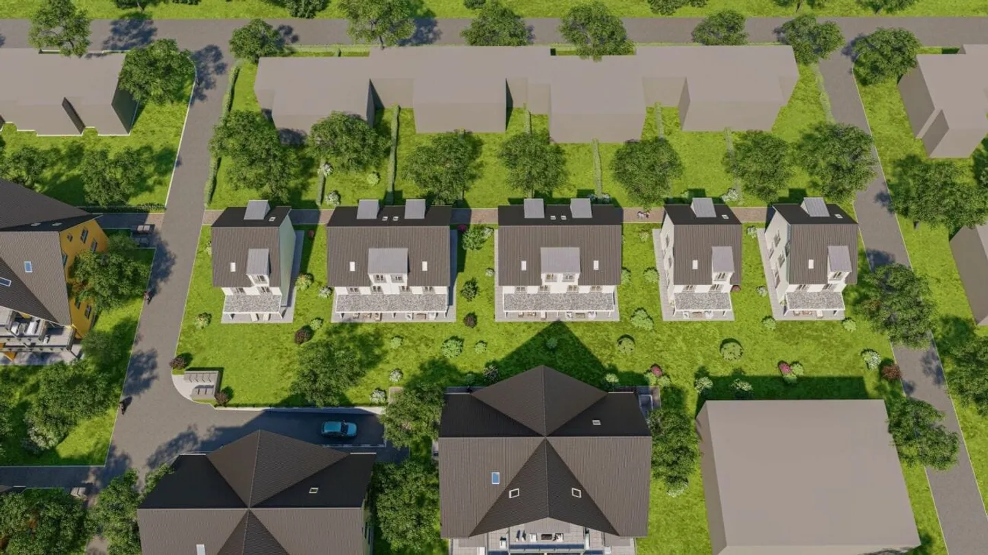 Casa bifamiliare di 6,5 stanze di nuova costruzione con giardino a Saland - Foto 5 di 9