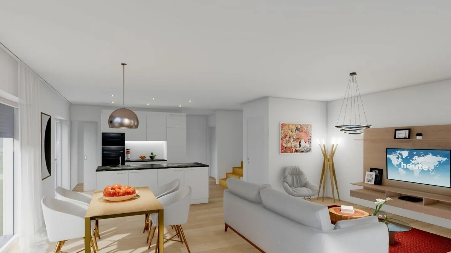 Casa bifamiliare di 6,5 stanze di nuova costruzione con giardino a Saland - Foto 6 di 9