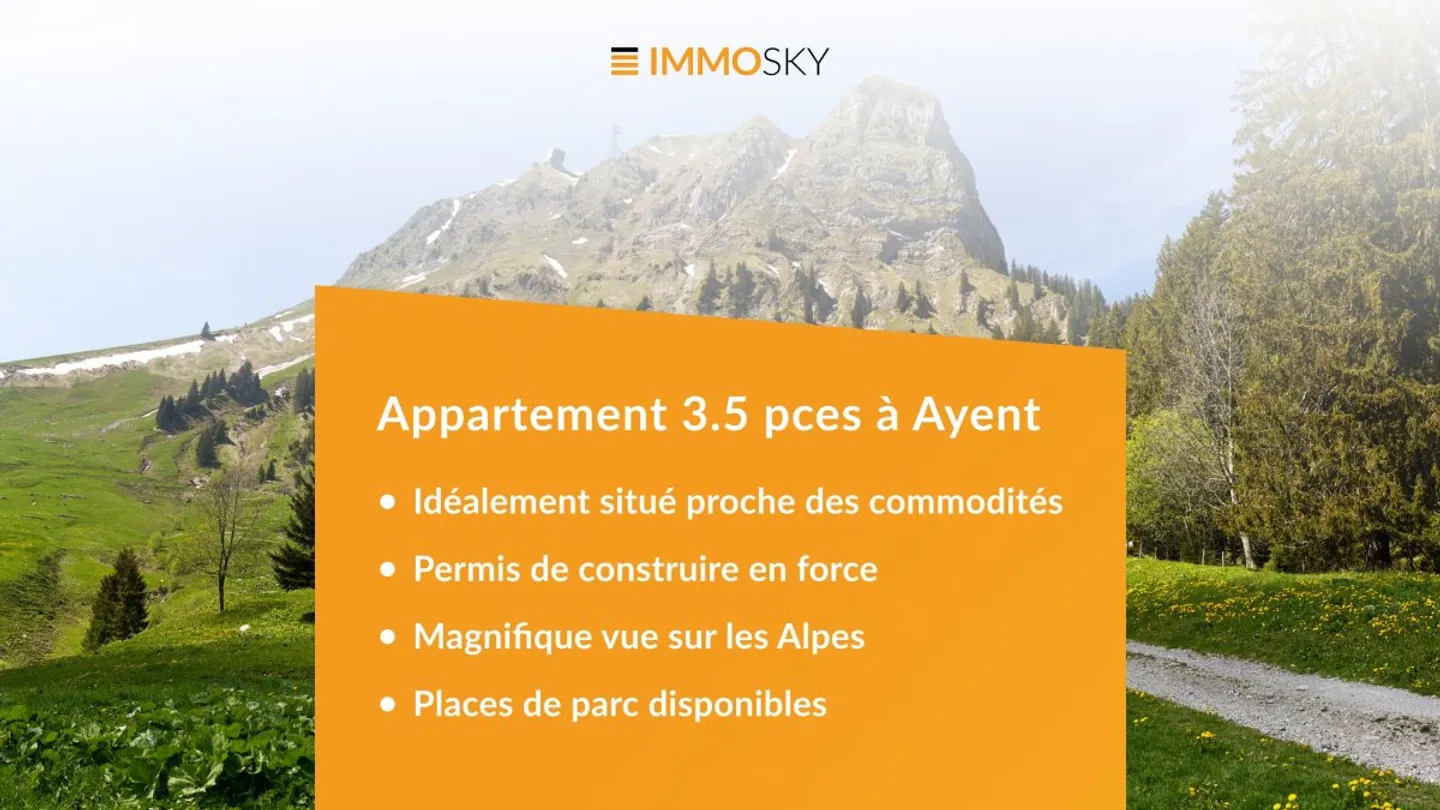 3.5 stanze nuove in vendita ad Ayent - Foto 1 di 2