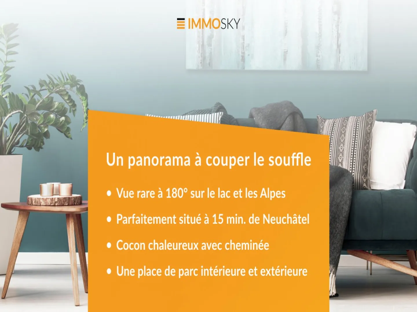 EXCLUSIVITE - Vue exceptionnelle sur le lac et les Alpes à Gorgier - Photo 1 sur 2