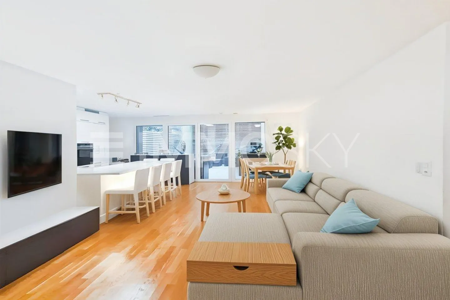 1004 LAUSANNE: 4,5-Zimmer-Wohnung mit 85m2 Terrasse - Foto 2 von 5