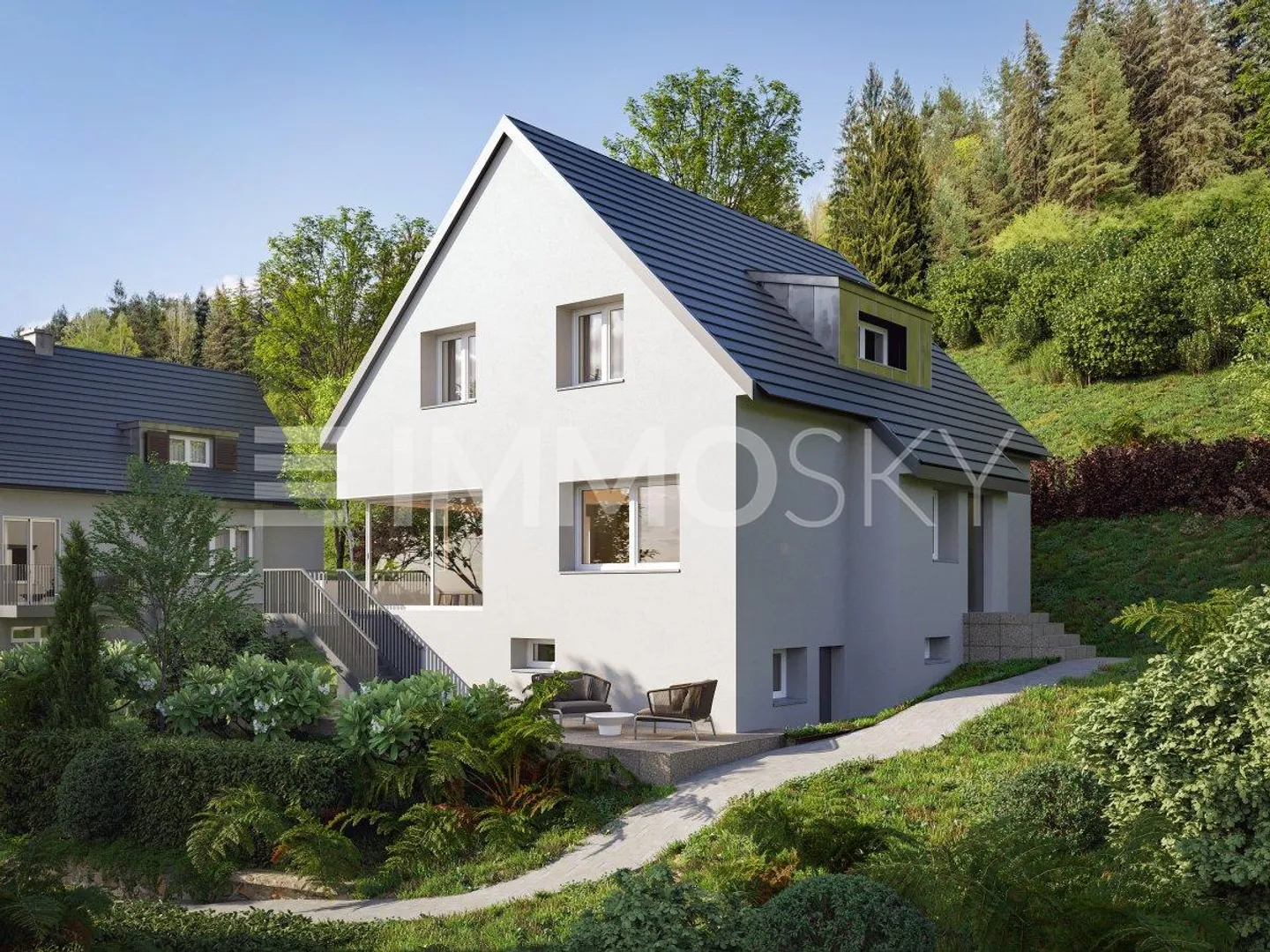 Modernes Familienhaus mit Aussicht - Foto 1 von 5